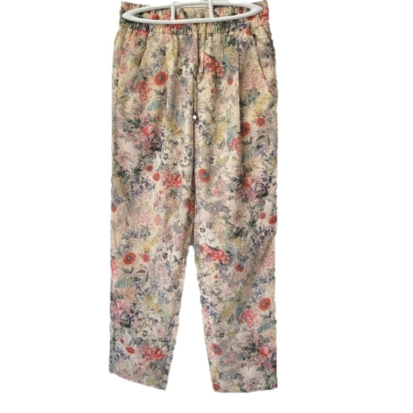 Zara Women straight leg floral pants size xs - Picture 10 of 12